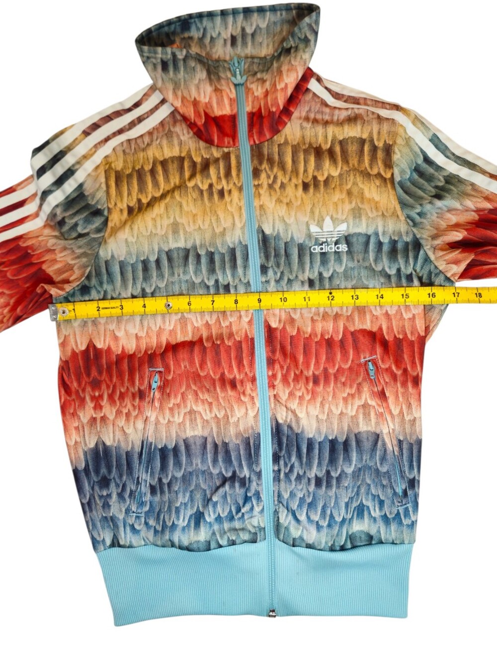 adidas x FARM Rio Menire Firebird Feather Track Jacket Multicolor XS - Picture 9 of 13